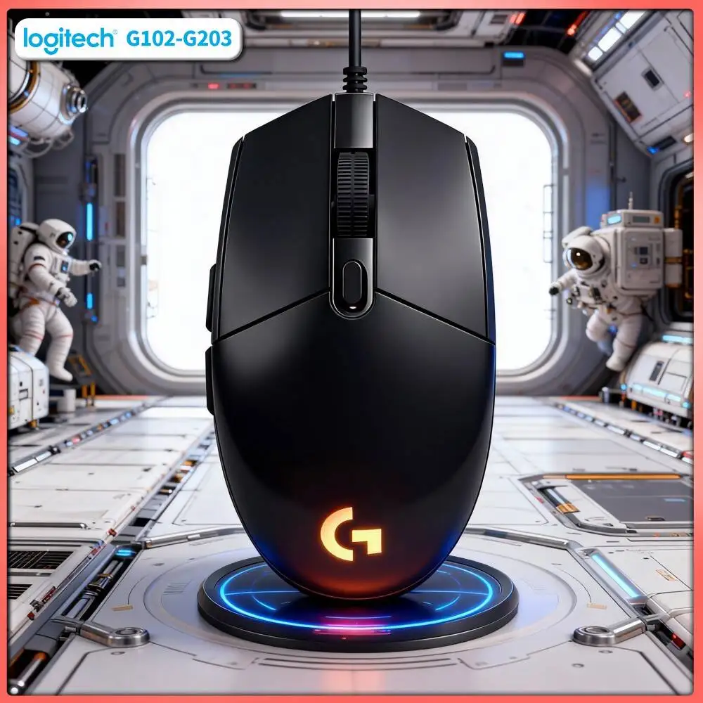 Logitech G102 Wired Gaming Mouse 20M Click Lifespan 8000 DPI Adjustable RGB Sync for Esports Casual Play