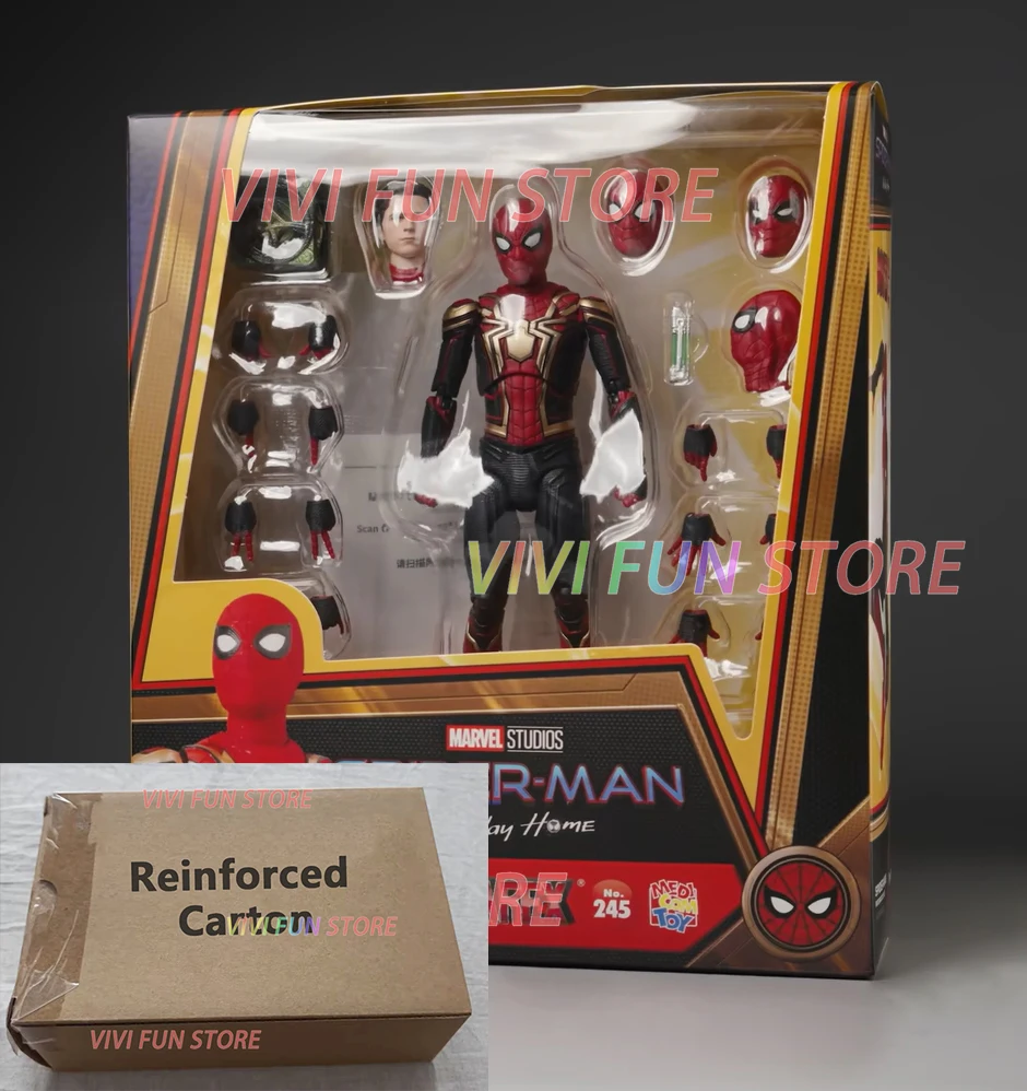 In Stock Originate MAFEX 245 Spider Man Integrated Suit Movability