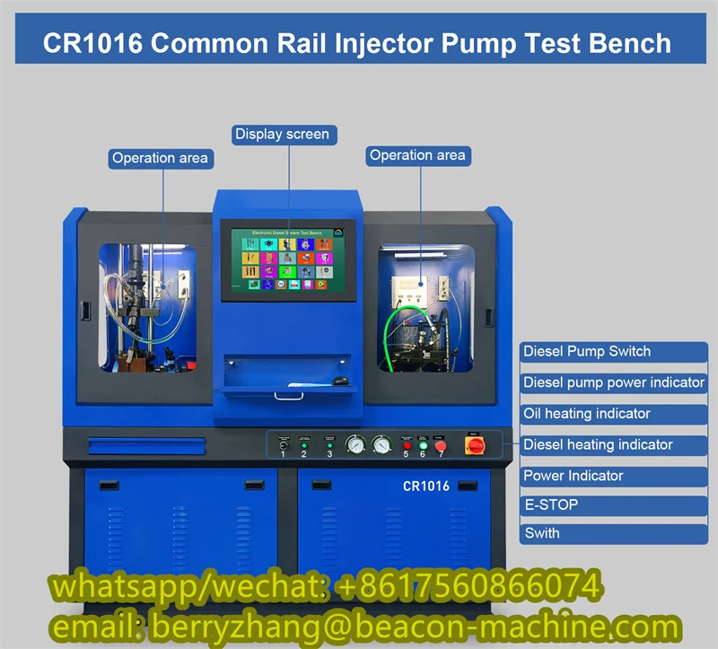 Picture 6: Diesel Common Rail Injector Pump Test Bench CR1016 and EUI EUP HEUI With Coding Code for Diesel Repair Detection Test Stand