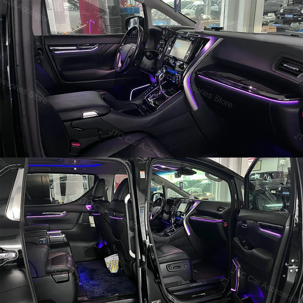 Active Ambient Lighting For Toyota Alphard AH30/Vellfire/Lexus LM RHD Interior LED Light Upgrade Accessories Atmosphere Lights