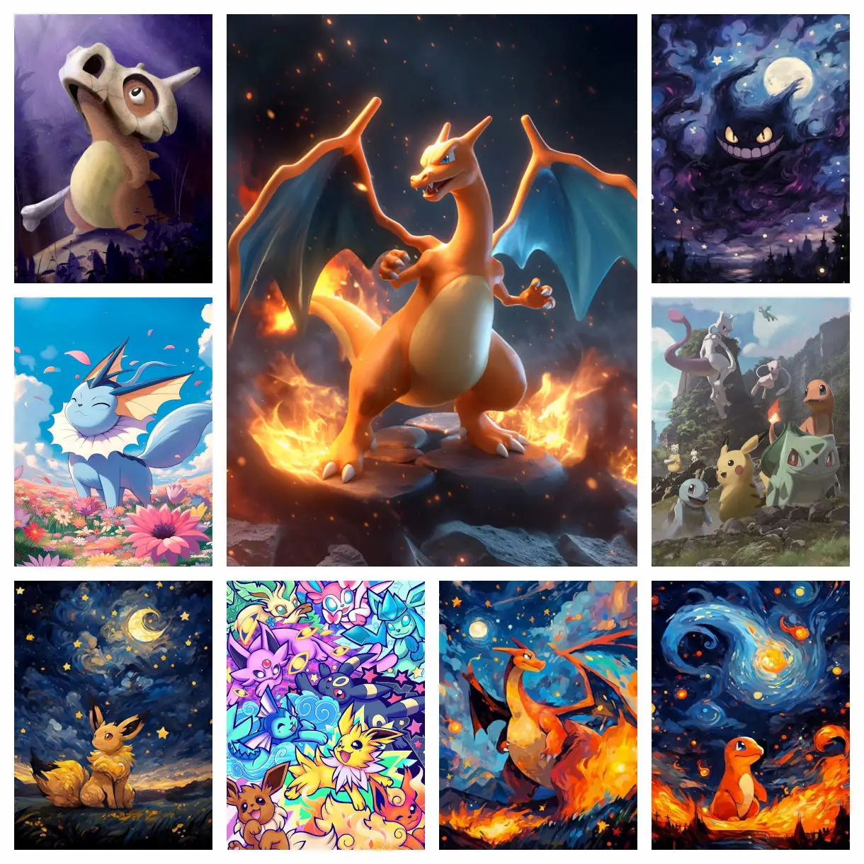 Neue Pokemon DIY Diamant Malerei Gengar Diamant Stickerei Kunst Mosaik Ölgemälde Home Room Decor Kinder Hand Geschenk