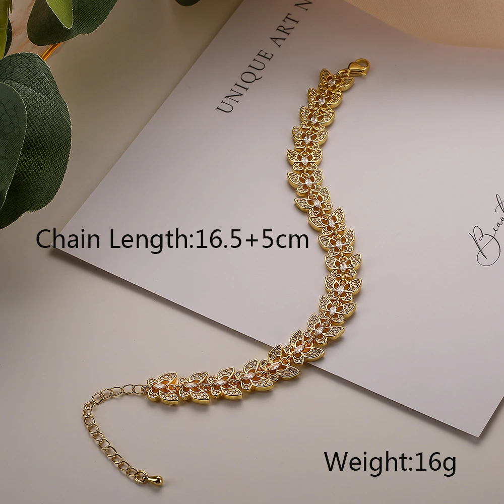 Glamorous Design Butterfly/Star-Shaped Pendant Bracelets For Women Girls, Delicate Bangles With Cubic Zirconia Party Jewelry