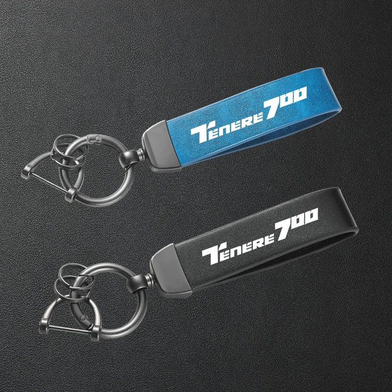 

High-Grade Leather Motorcycle Keychain Holder Keyring For Yamaha Tenere 700 T7 XTZ700 2010-2025 Accessories