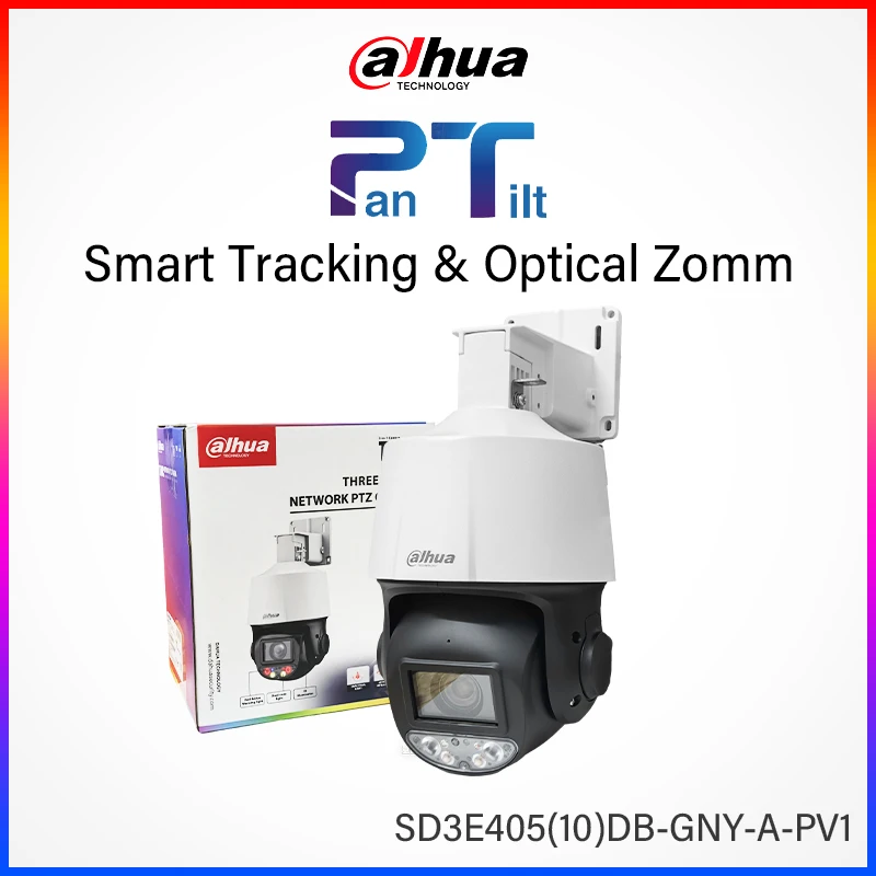 Dahua Original 4MP Full Color Smart Alarm PTZ Camera Optical Zoom Auto Tracking CCTV Two-way Talk SD3E405DB/SD3E410DB-GNY-A-PV1