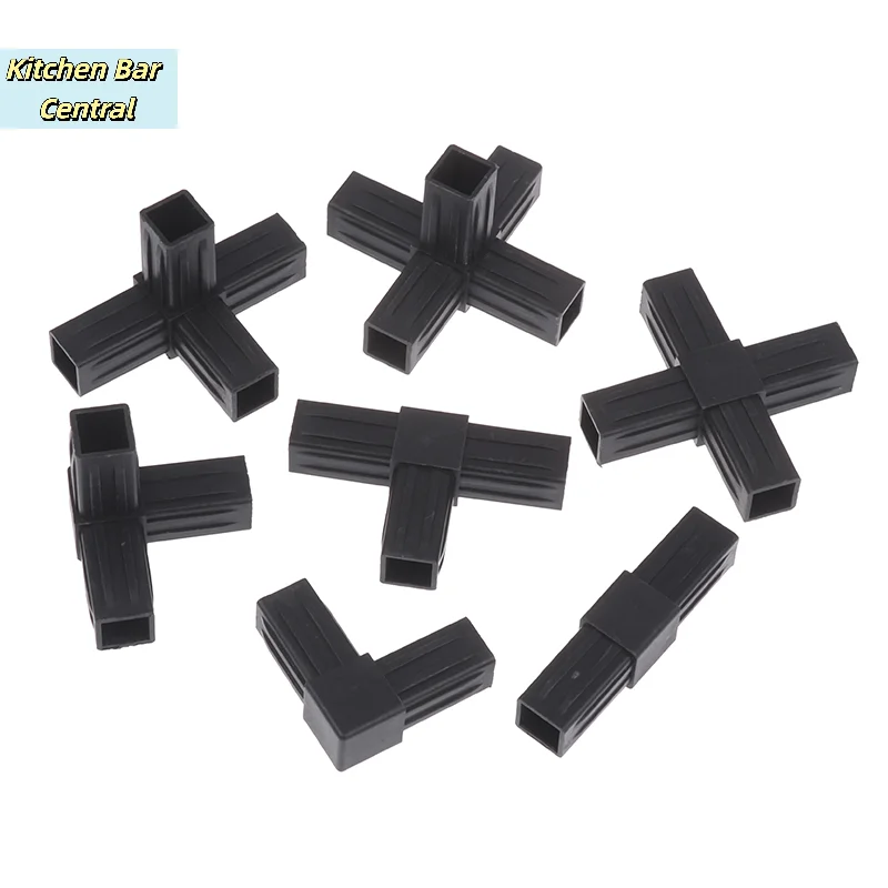 【1/5Pcs 20MM 2/3/4/5way Cross Square Pipe Fittings 20X20 Pipe Angle Code Hexagonal Through Plastic Fittings Connector】