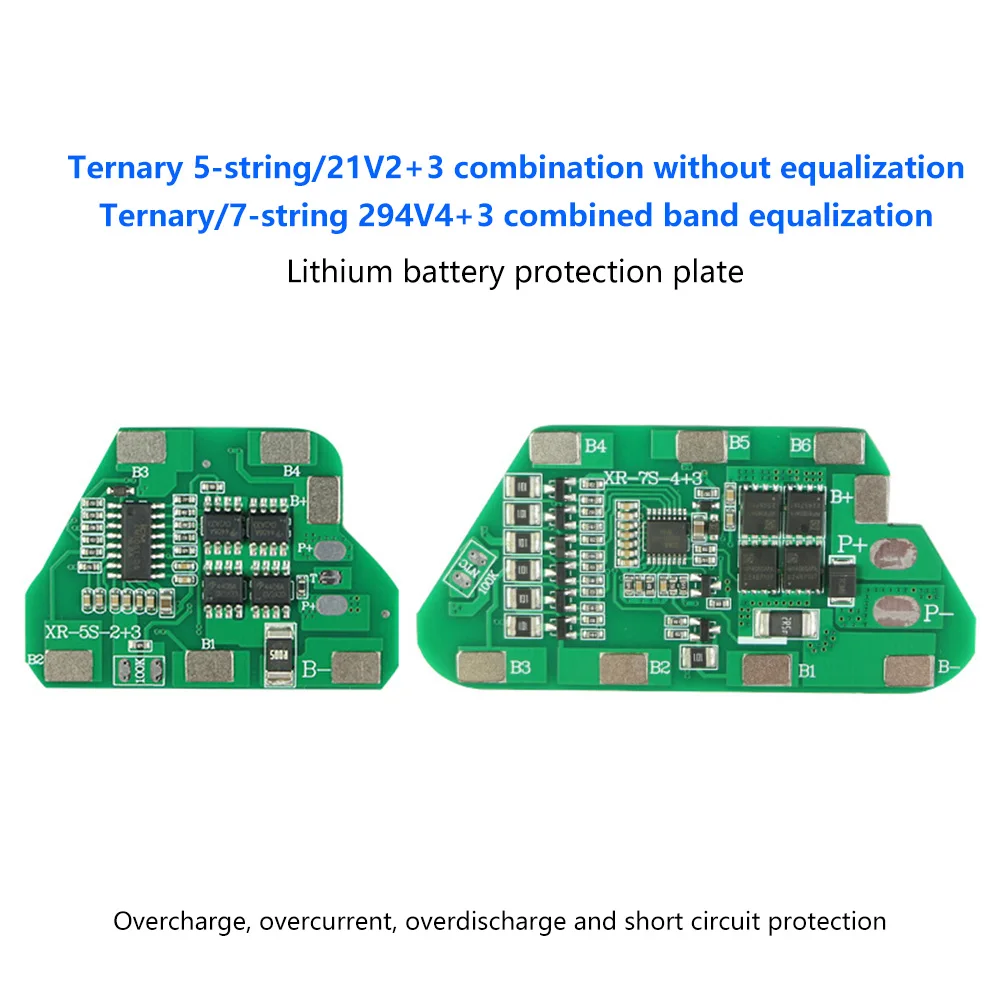 5S 7S 21V 29.4V 18650แบตเตอรี่ลิเธียมแบตเตอรี่ Overcharge Over-Discharge ป้องกัน5A 10A 5/7โทรศัพท์มือถือแพ็ค Li-Ion BMS PCM PCB