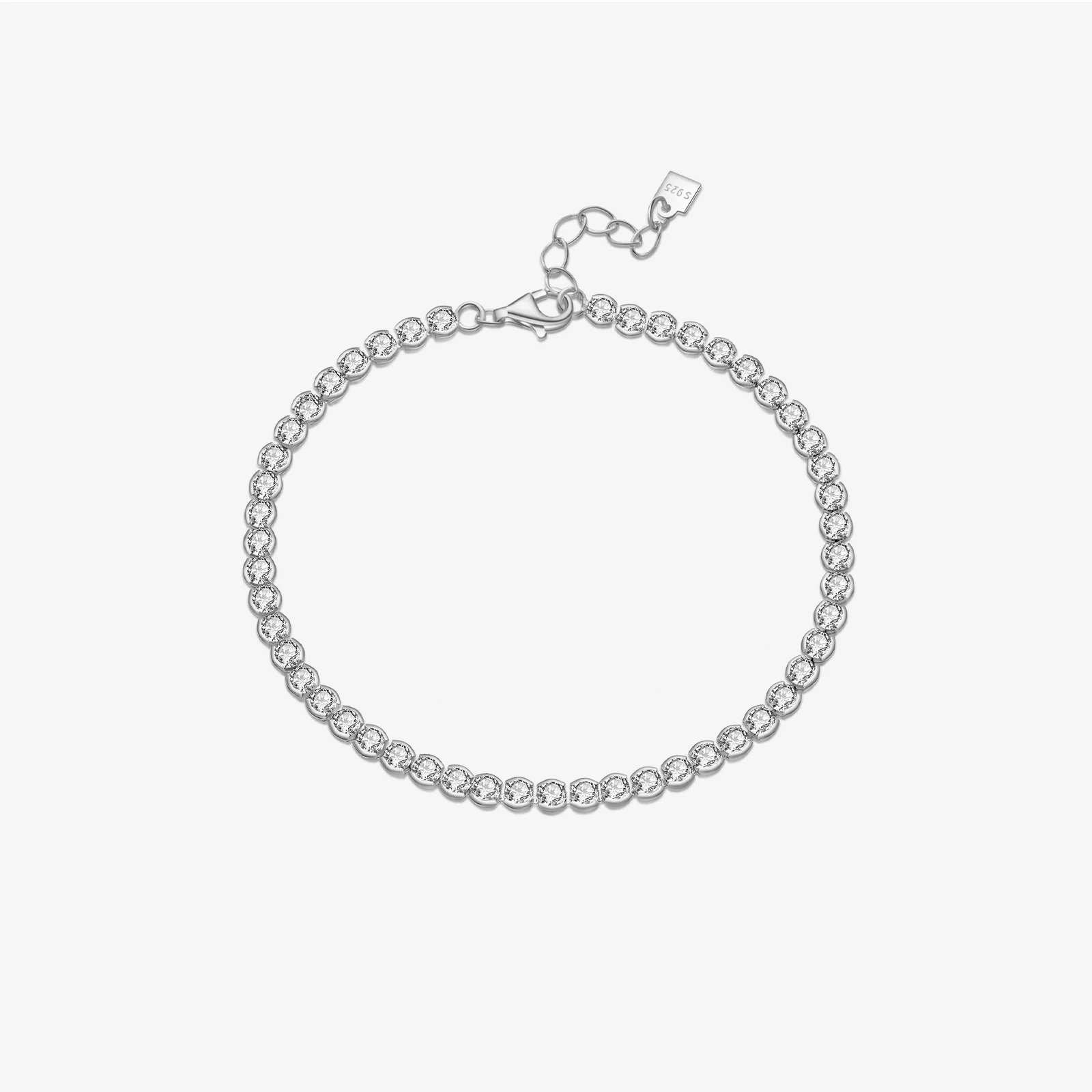 

VEWANT Women 925 Sterling Silver Circle Full Zircon CZ Bracelet Chain 2026 Luxury Wedding Anniversary Fine Jewelry Gift