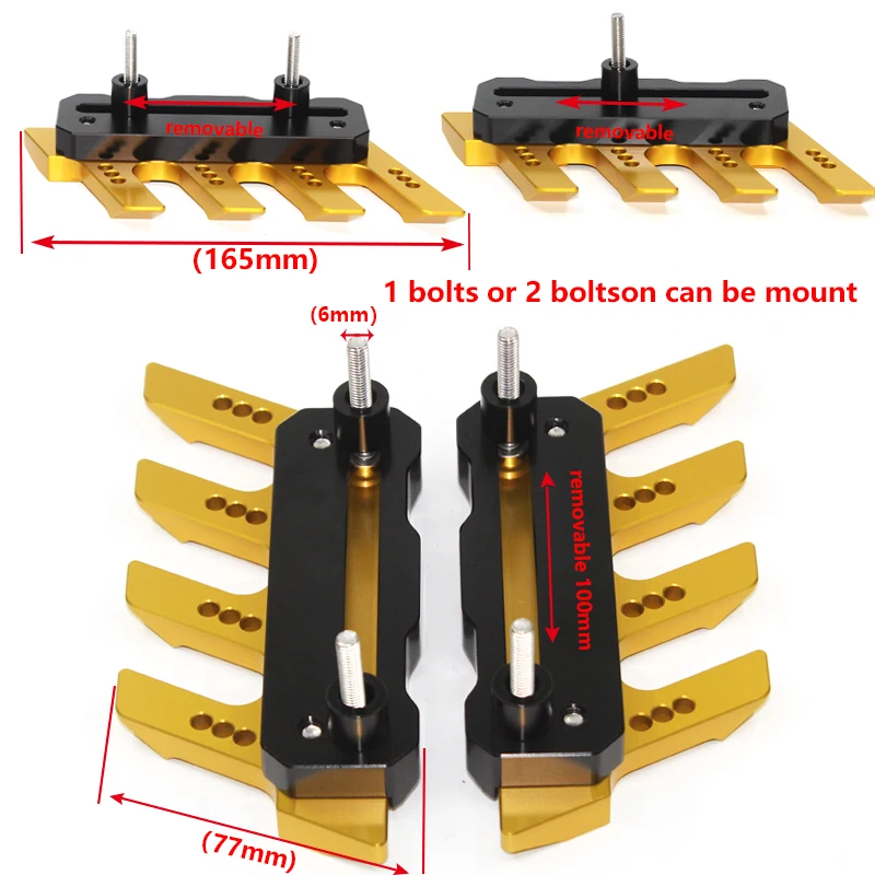 FOR TRANSALP 600 650 700 750 XLV 600 650 700 TRANSAL Motorcycle CNC Front Fender Side Protection Guard Mudguard Sliders