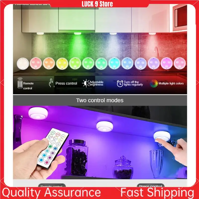 

Under Cabinet Lighting Light With Remote 13 Colors Changeable RGB LED For Kitchen, Counter, Closet Lights B