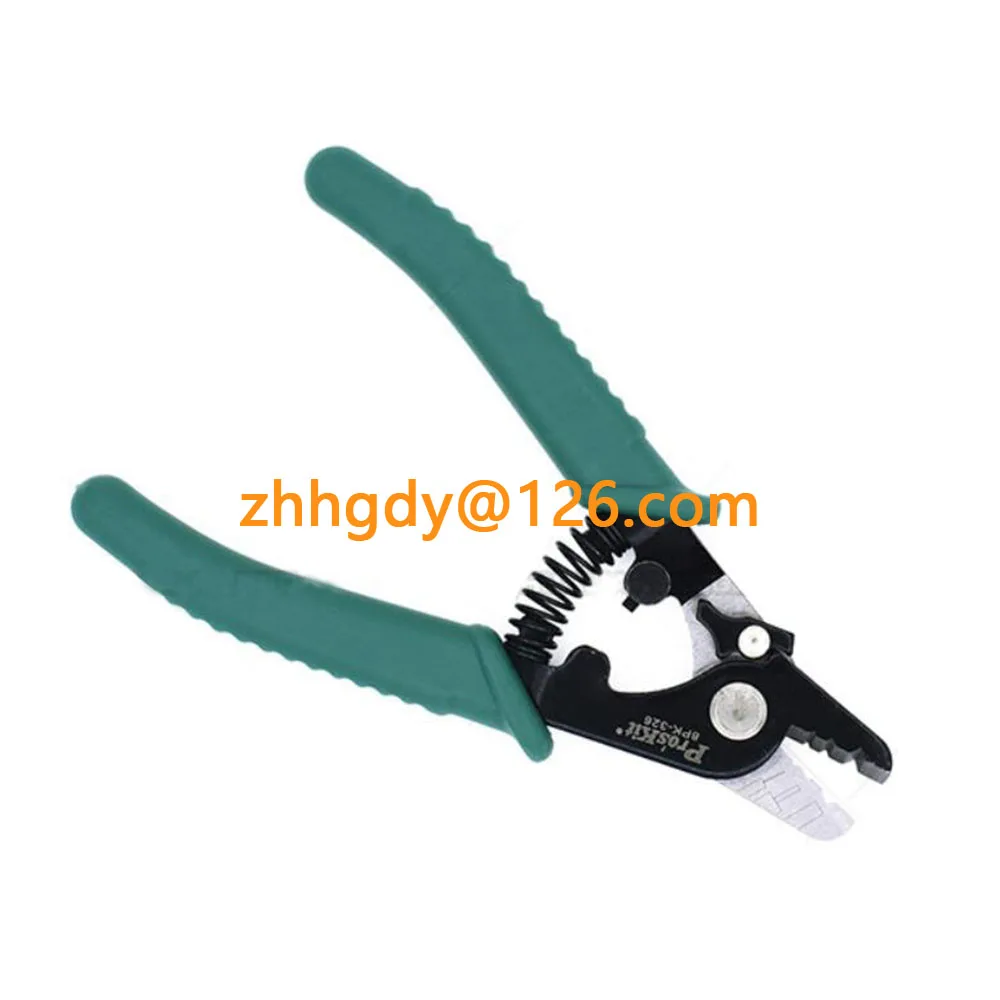 Proskit 8PK-326 fiber stripping pliers three-mouthed Miller pliers double-mouthed stripping coating stripping pliers