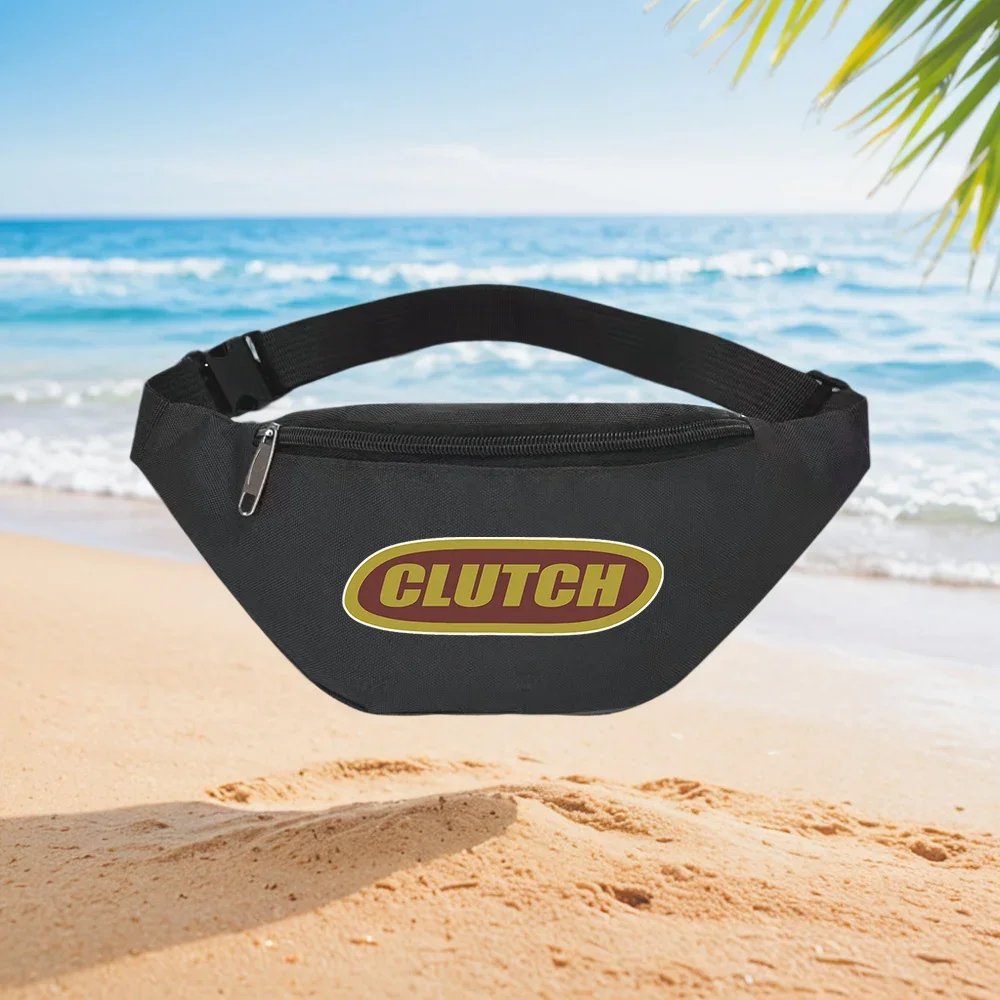 Clutch Logo Stylish Design Waist Backpack Crossbody Chest Bag Street Casual Sporty Fashionable Simple Unique Printed Design