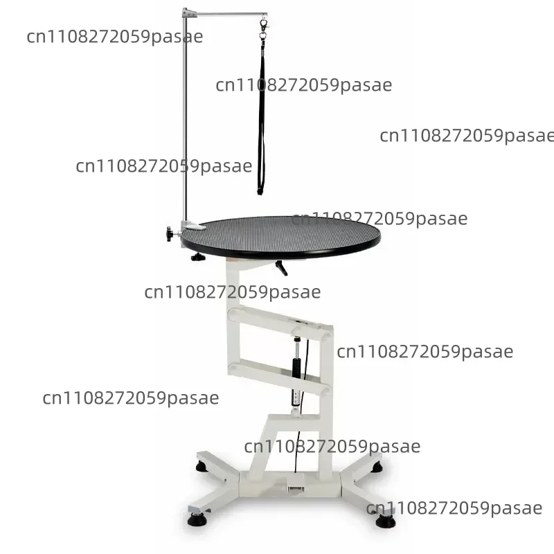 Pneumatic, Height-Adjustable, Rotating Grooming Table for Cats and Poodles