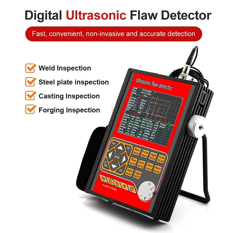 High Quality Ultrasonic Flaw Detector NDT with Extra Probes and Cables Digital