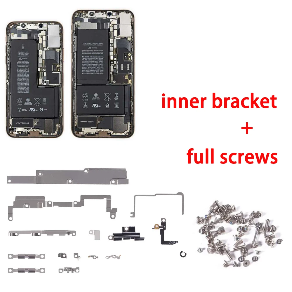 Inner Small Metal Parts Holder Bracket for iPhone 6 6s 7 8 Plus X XR XS 11 Pro Max With All Screws Replacement