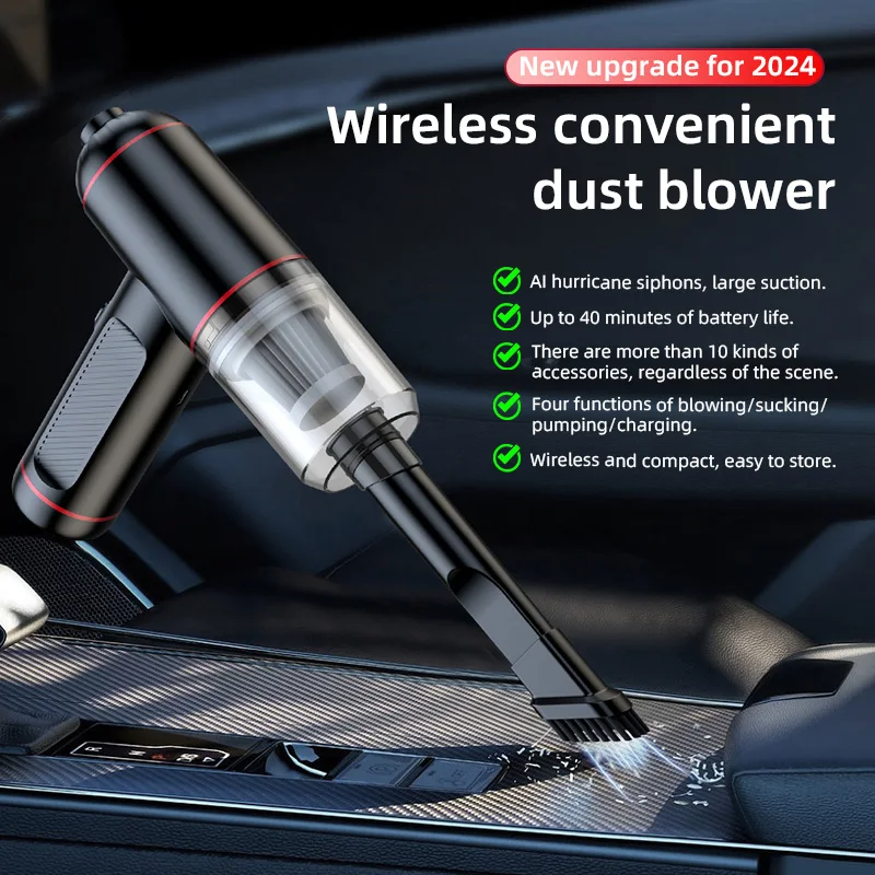 Aspirapolvere Wireless 4 In1 ad alta potenza soffiaggio e aspirazione macchina integrata Automobile portatile portatile per elettrodomestico