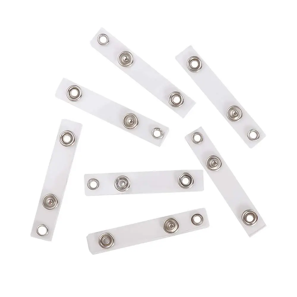 20Pcs High Quality Transparent PVC ID Card Holder Lanyard Name Card Keychains Badge Holder Accessories Credential Holder