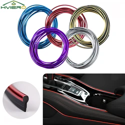 Car Moulding Decoration Flexible Strips 5M Interior Auto Mouldings Car Cover Trim Dashboard Door Edgein Car-styling Universal
