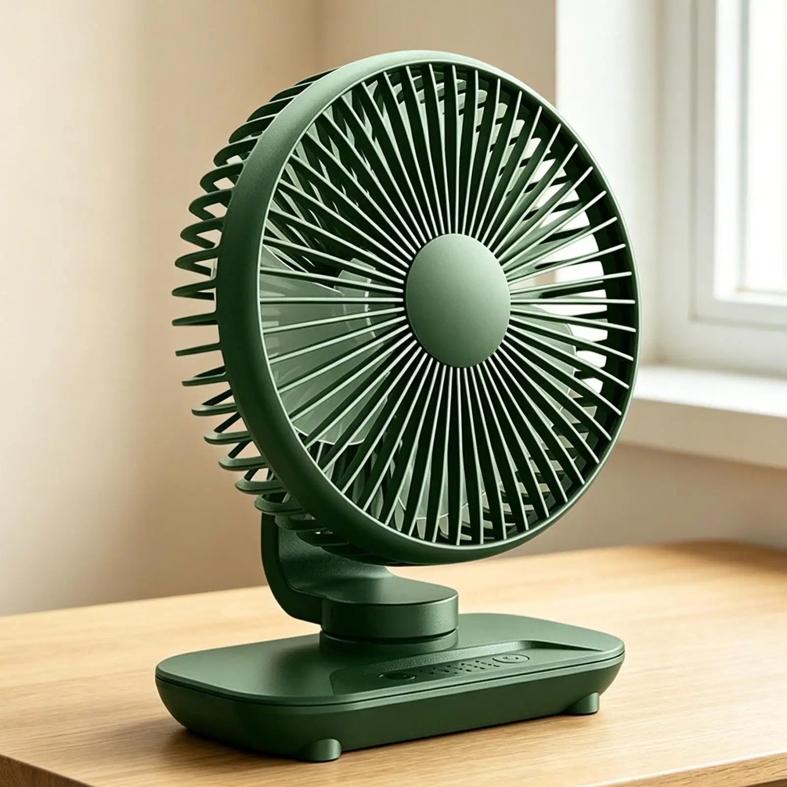 2000mAh Cordless Rechargeable 5 Speed Small Oscillating Desk Fan Desk Fan Oscillating For Home Bedroom Living Room Kitchen