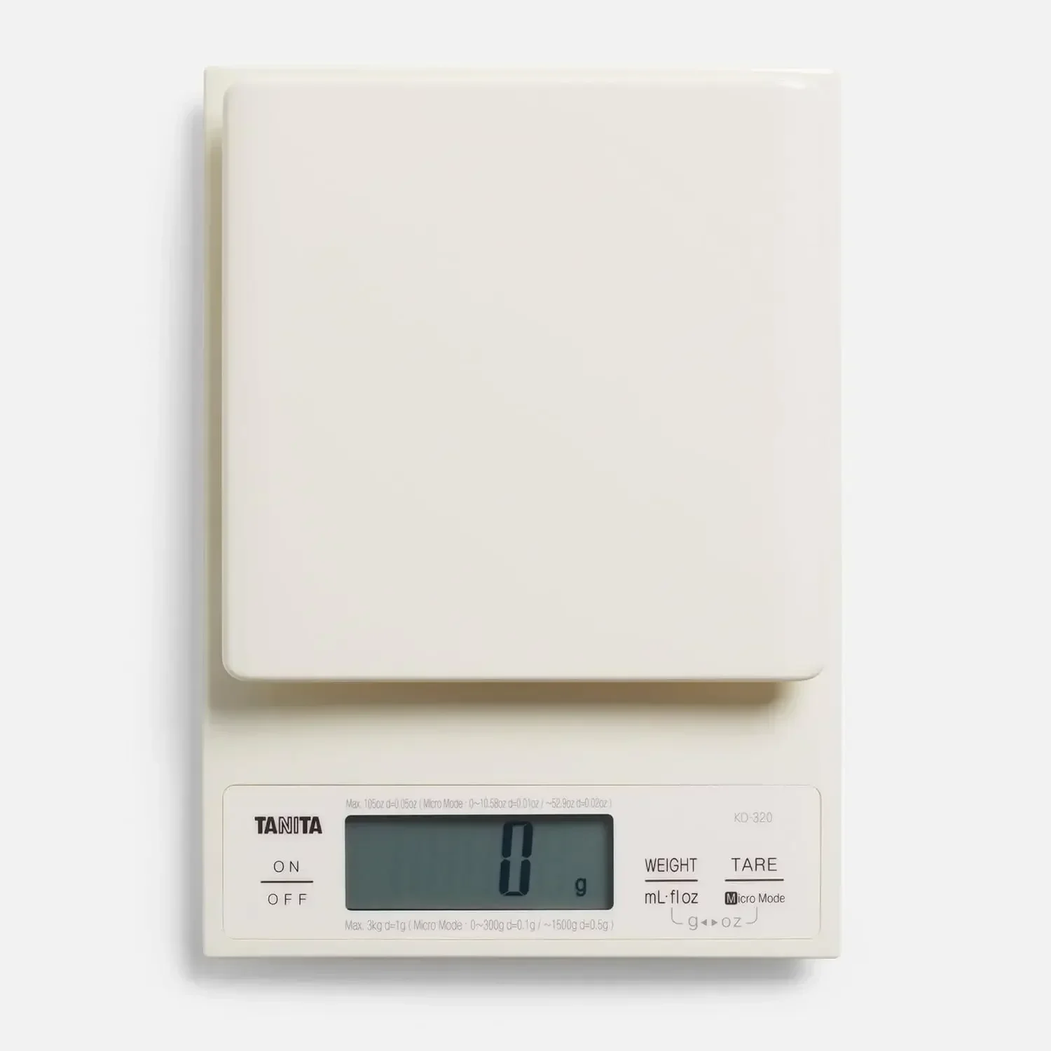 KD-320 Digital Kitchen Scale 3kg-Cream