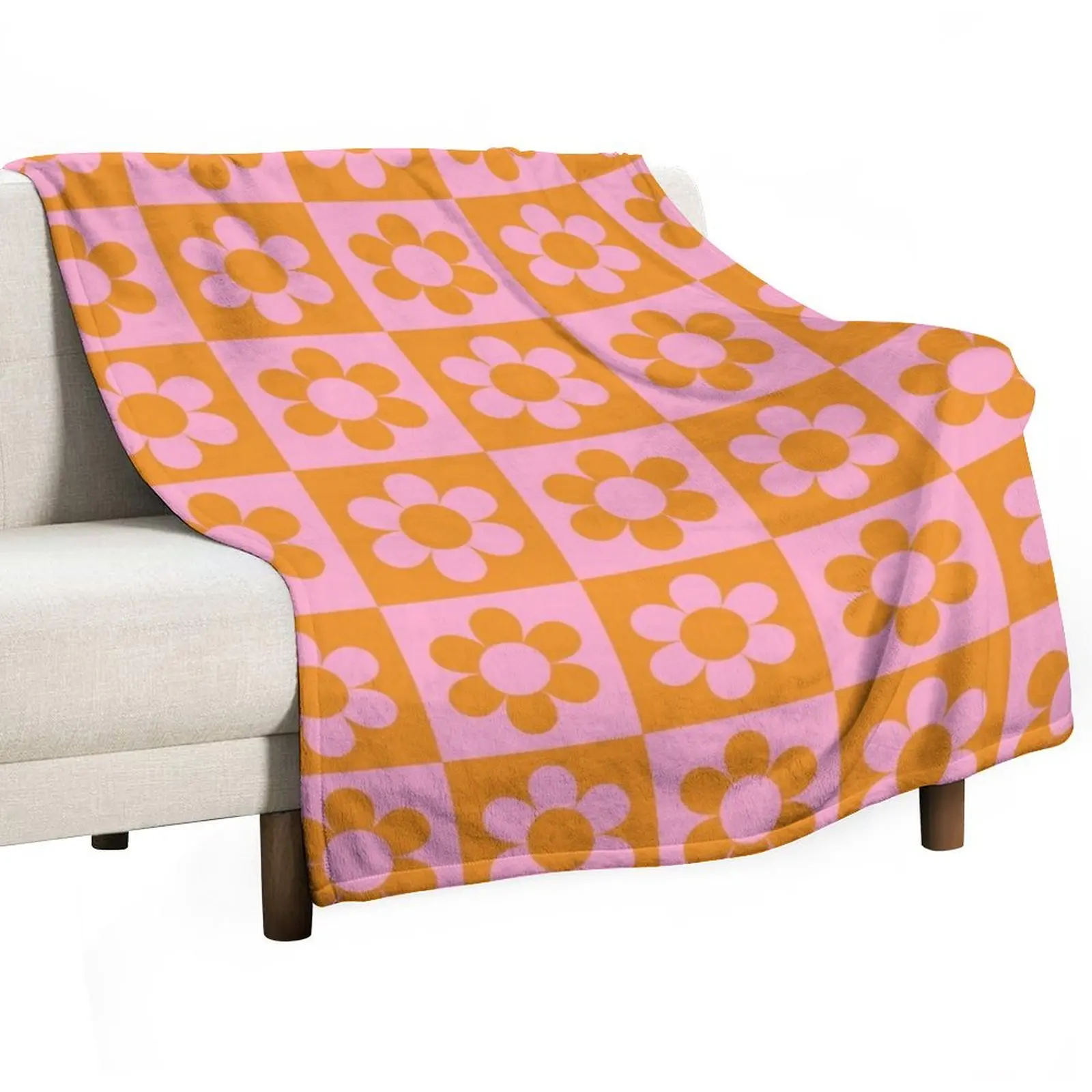 

Retro 60s 70s Flowers Pattern #pattern #vintage Throw Blanket Decorative Sofas Sofa Throw Cute Blankets