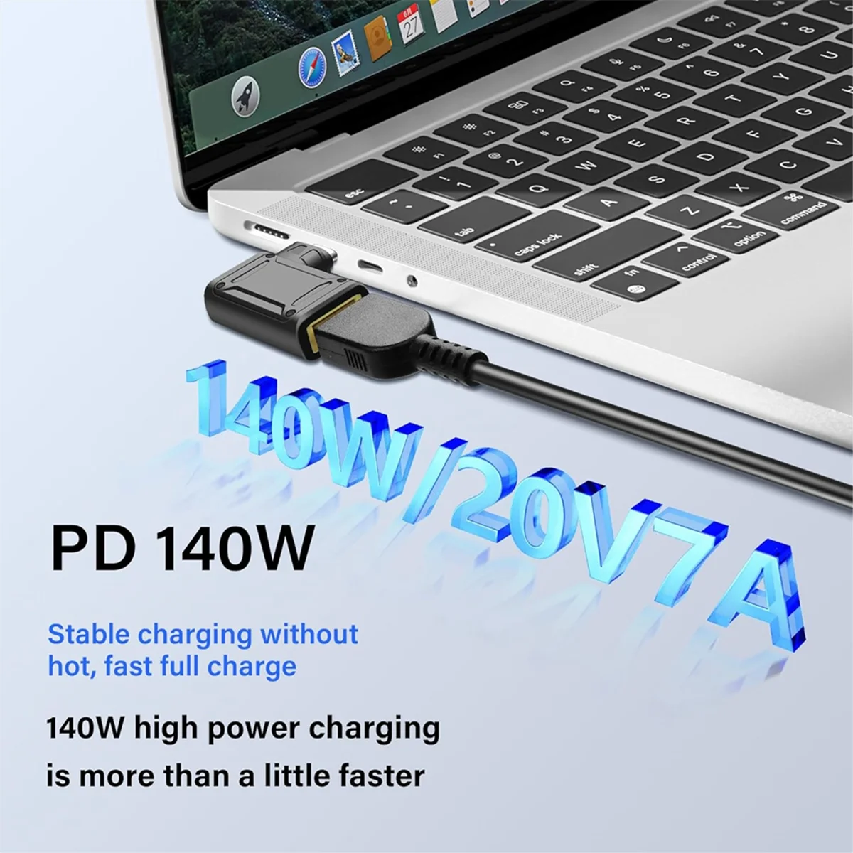 PD 140W DC to Type C Power Charging Adapter DC Female Input to USB C Male Connector for Phone,Tablet,Laptop (C)