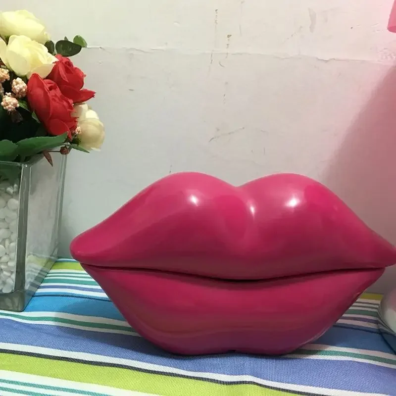 Lips Telephone Novelty Red, Pink, Rose Red Mouth Lip Shaped Phone Landline Desk Corded Phone For Home Hotel Office Decoration