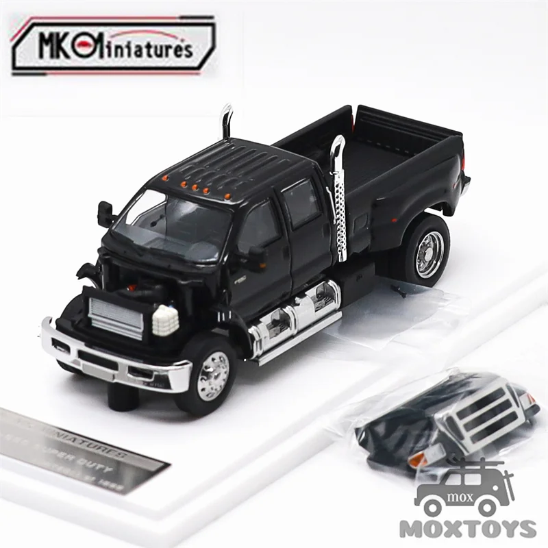 mk-miniatures-1-64-f650-super-duty-agate-black-hec-diecast-model-car