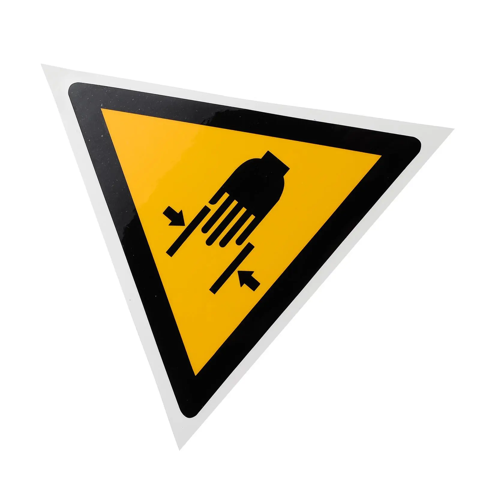 

Safety Sign Hand Crushing Equipment Decal Warning Warning Hand Crushing Stickers Label Pp Paper Traffic Signs Practical