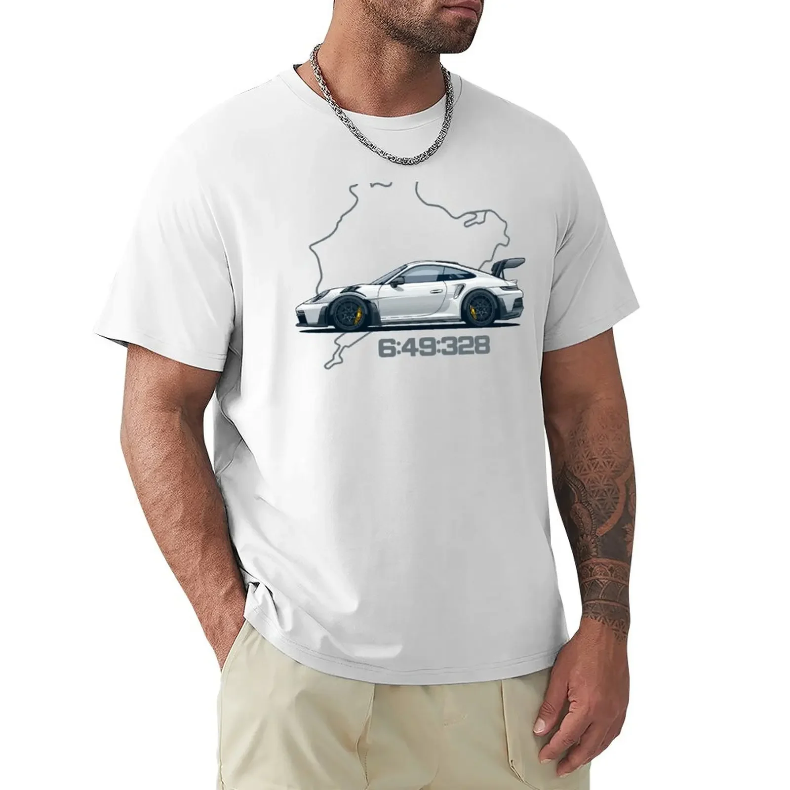 992 GT3 RS Nordschleife T-shirt for a boy plus size tops boys whites tees men clothes