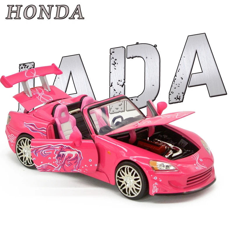 1:24 Honda S2000 Alloy Sports Car Diecasts & Toy Metal Muscle Car Racing Car Model High Simulation Collection Childrens Toy Gift