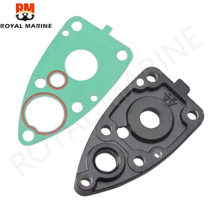 6E0-45321 Aluminium Plaat, Waterpomp Plaat 6E0-45315 Pakking Voor Yamaha Buitenboordmotor 4HP 5HP 6E0 6E3 6E0-45321-01-5B Vervangt