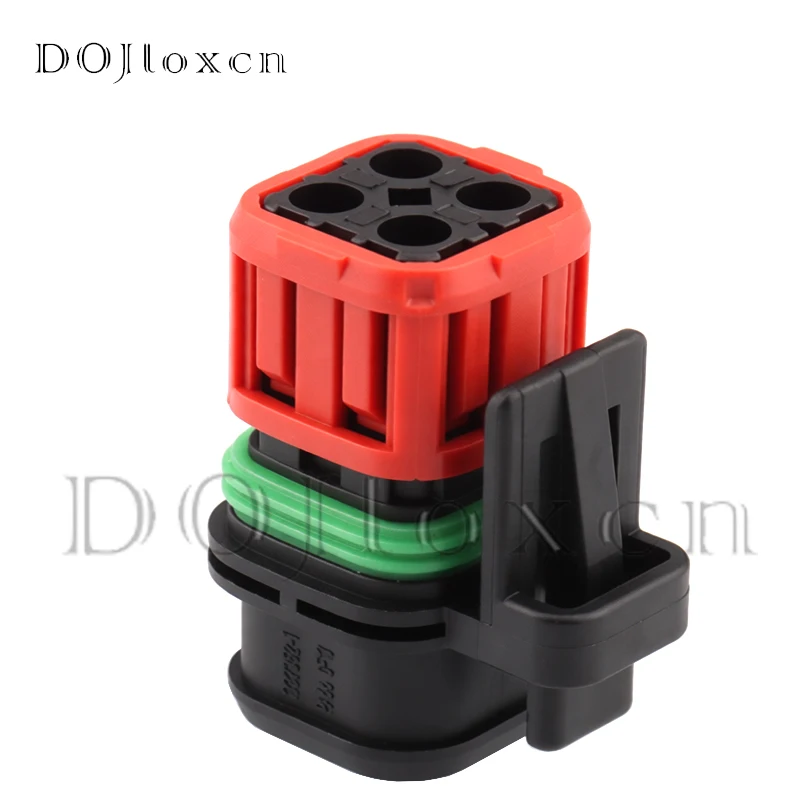 1/5/10/20/50 Sets 4 Pin 1337352-1 Fuel Injector Plug Oxygen Sensor Map Sensor Connector For Volvo Truck Excavator Engine