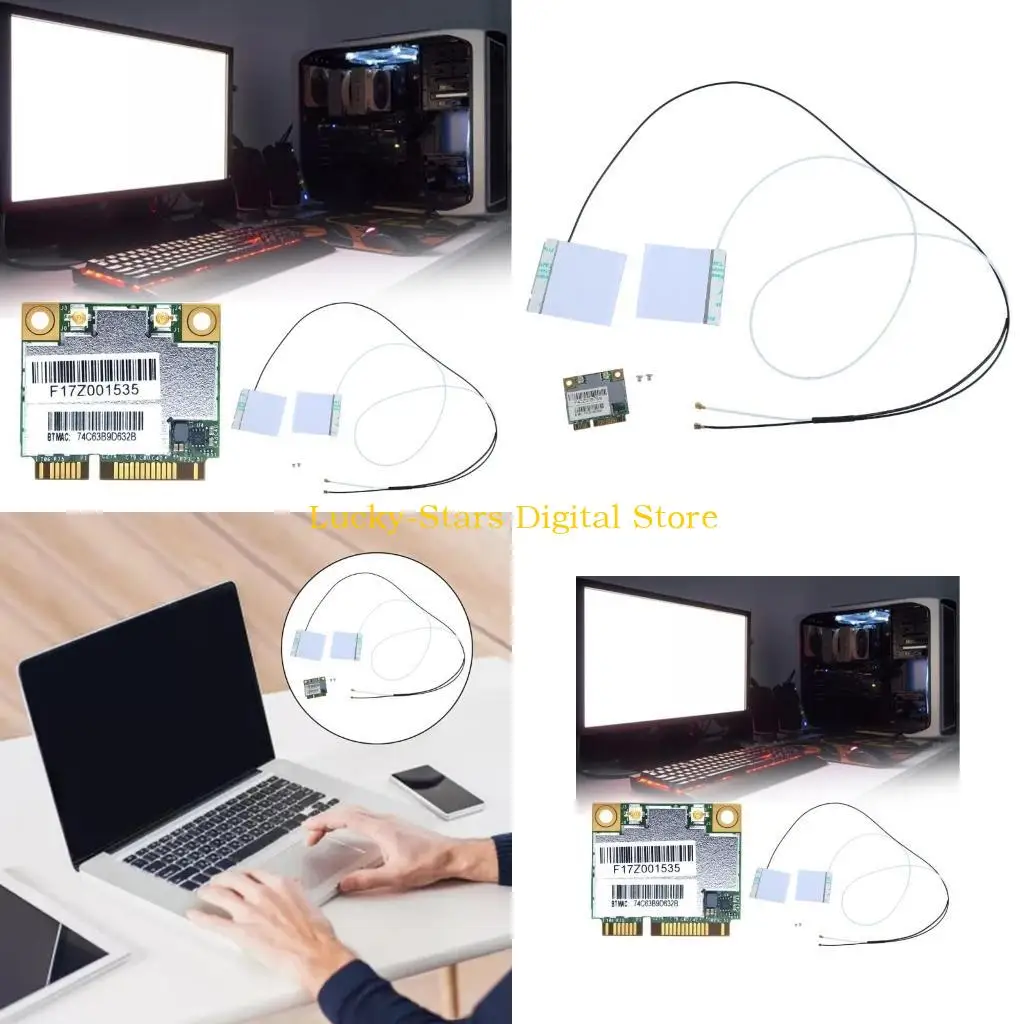 

T3EE 867Mbps Dual Band 2.4Ghz+5Ghz Wifi Wireless Mini PCI-E Card Bluetooth-compatible AW-CE123H BCM94352HMB Wifi Card