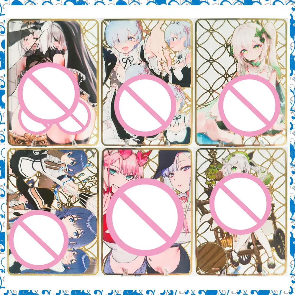 Tarjetas de colección DIY ACG Goddess Story Anime Power Nami Rem Tamato Sexy Maid tarjetas de Metal juegos juguetes vacaciones regalos de cumpleaños