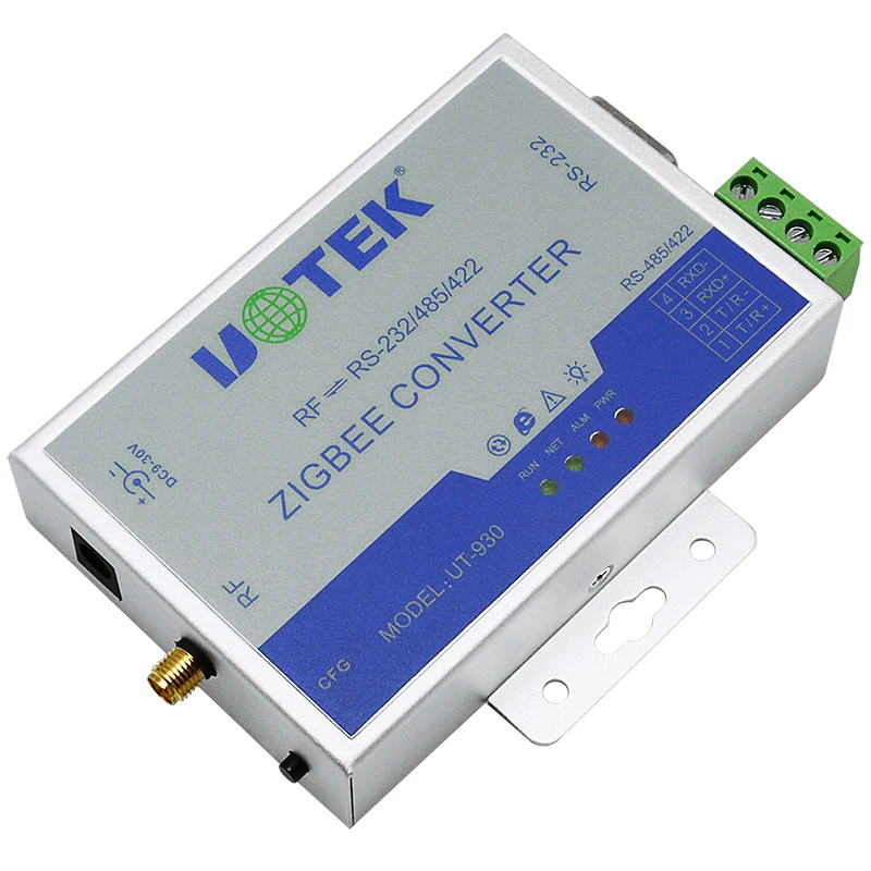 UOTEK الصناعية زيجبي 2.4G RF إلى RS-232 RS-485 RS-422 محول نقل البيانات اللاسلكية RS232 RS485 RS422 محول UT-930