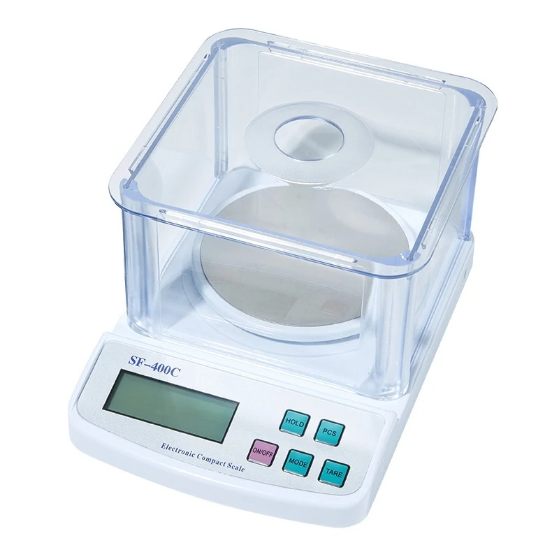 Laboratory Electronic Scale, Medicinal Material Scale, Jewelry Scale, Electronic Balance with Wind Shield, 0.01g High Precision