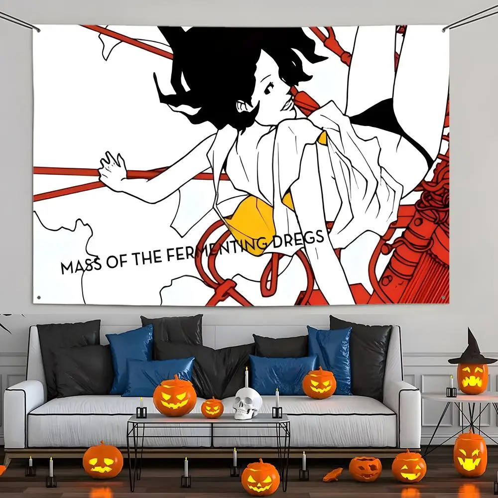 MASS OF THE FERMENTING DREGS Flags Aesthetic Wall Tapestry Printed Wall Hanging Living Room Party Outdoor Decor