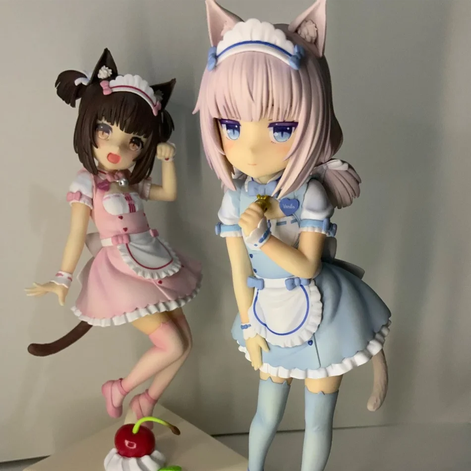 18CM Anime NEKOPARA Figure chocola And vanilla PVC Cute Stand Animation Model Toys Gifts Collection Decoration Ornaments