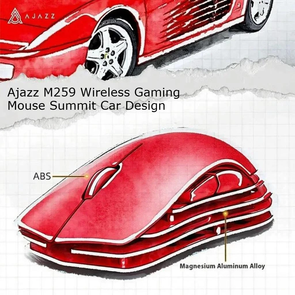 Ajazz M259 Wireless Gaming Mouse Summit Car Dock Macro Defines A Low Latency Gaming Mouse Match PAW3950 30Kdpi Charging