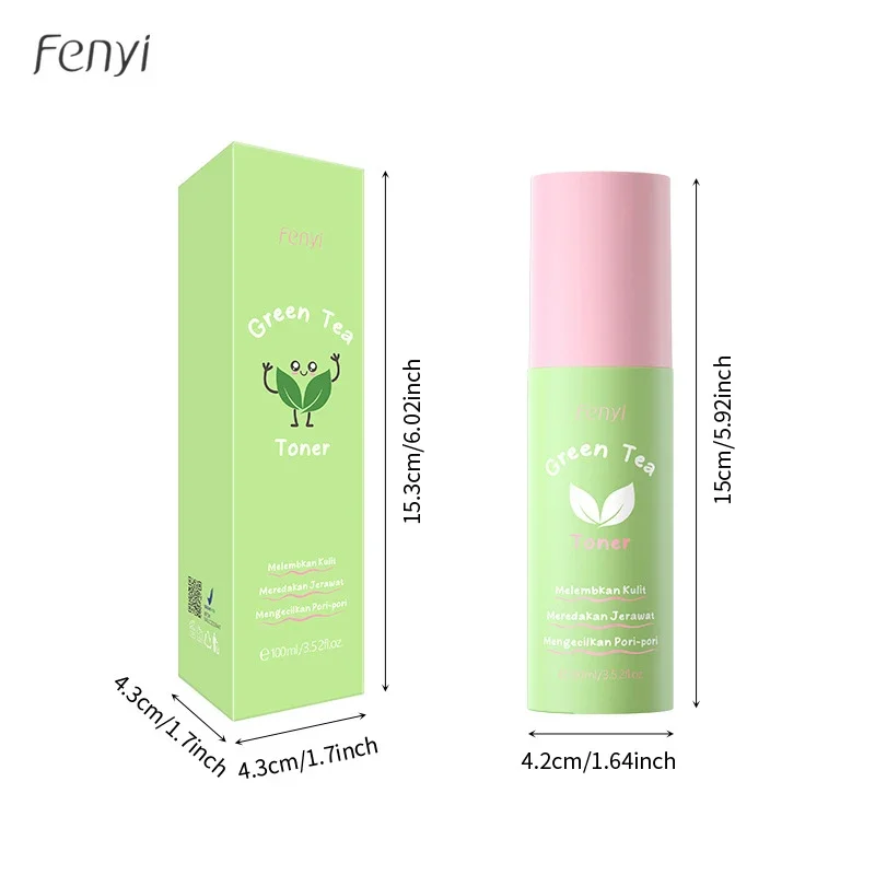 

Fenyi 100ml Green Tea Toner Moisturizing Deep Nourishing Hydration Toner Balances Oil Women Facial Skin Care Essence