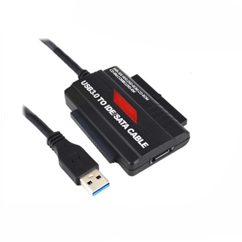 

USB 3.0 TO SATA/IDE hard drive adapter for one click backup, allowing simultaneous reading of three hard drives