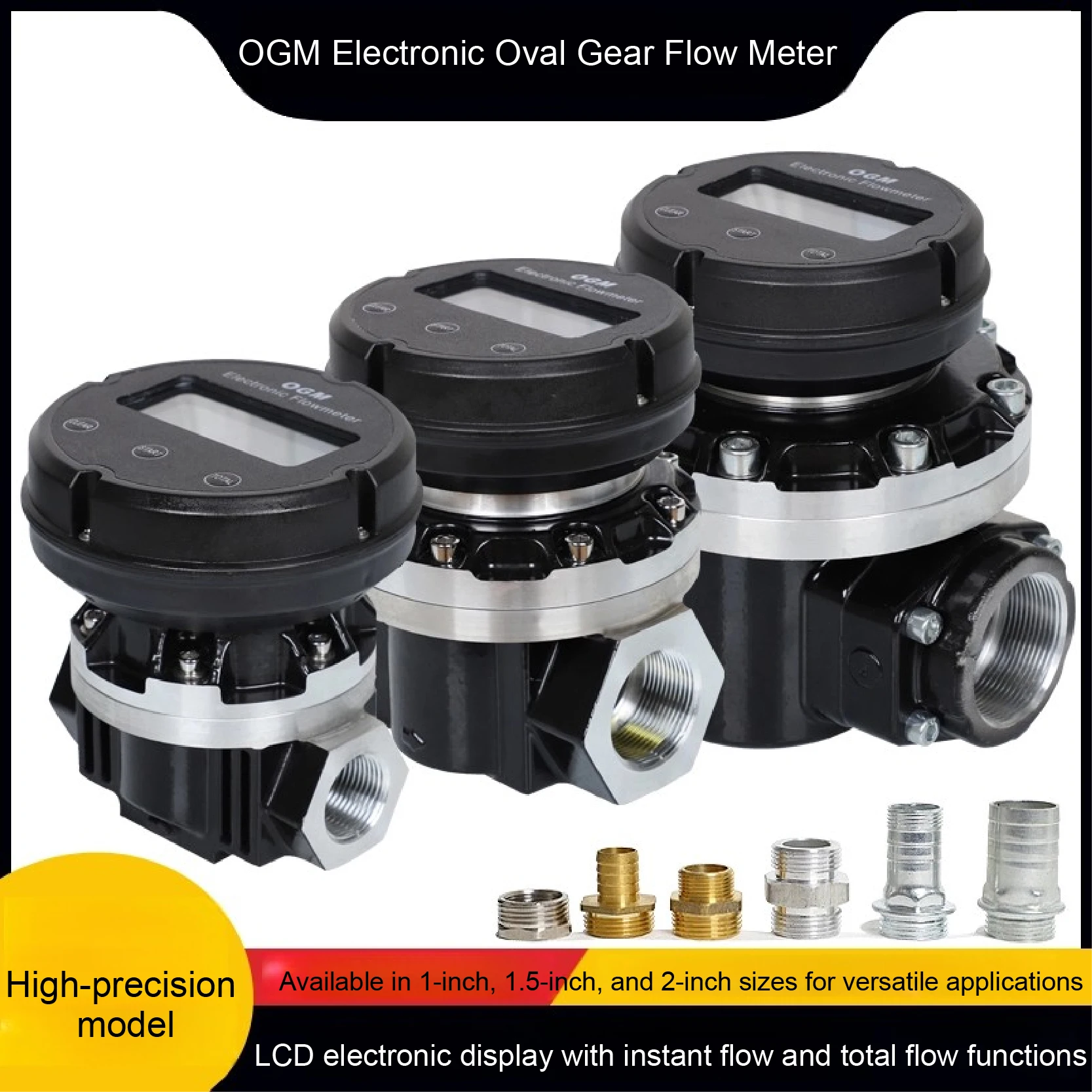 Hot Style  Meter High Accuracy OGM Flow Meter Digital Oil Water Flow