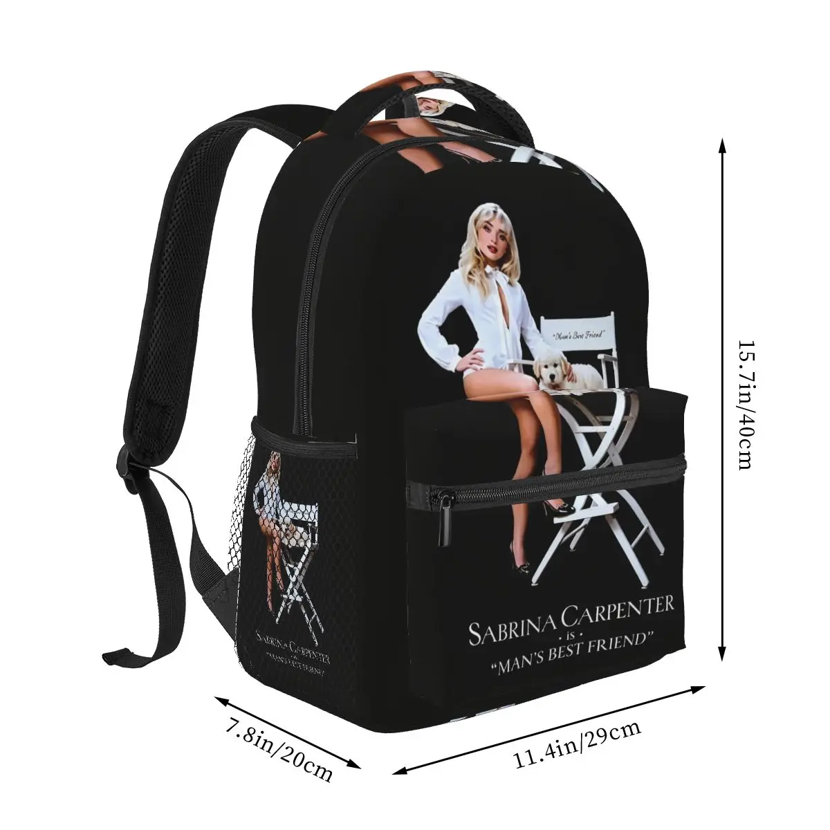 Sabrina Carpenter Best Friend Student Backpack School Bag Hiking Travel Daypack for Men Women Fashion Bookbag Shoulder Bags