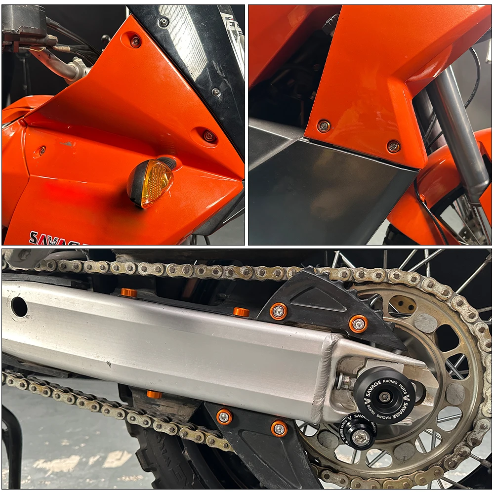 Tornillo de carenado de marco de guardabarros delantero, 22 Uds., para 990 ADVENTURE/S/R 2006-2013 ADV, accesorios para motocicleta, pernos de
