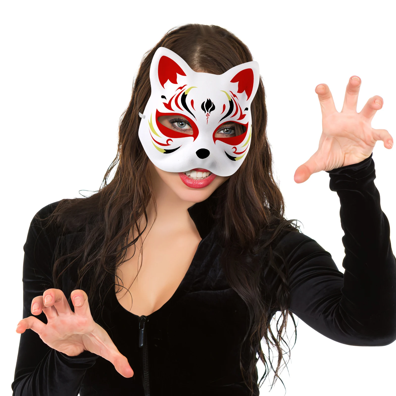 15 قطعة من أقنعة DIY قابلة للطلاء للأطفال والكبار زي حفلة تنكرية للحفلات التنكرية مجموعة قناع اللب الأبيض ملحقات دعائم حفلات أعياد الميلاد