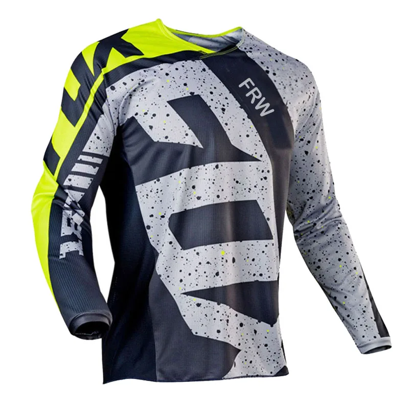 FRW FOX-Camiseta de ciclismo para hombre, Maillot de Motocross de secado rápido, Enduro, todoterreno