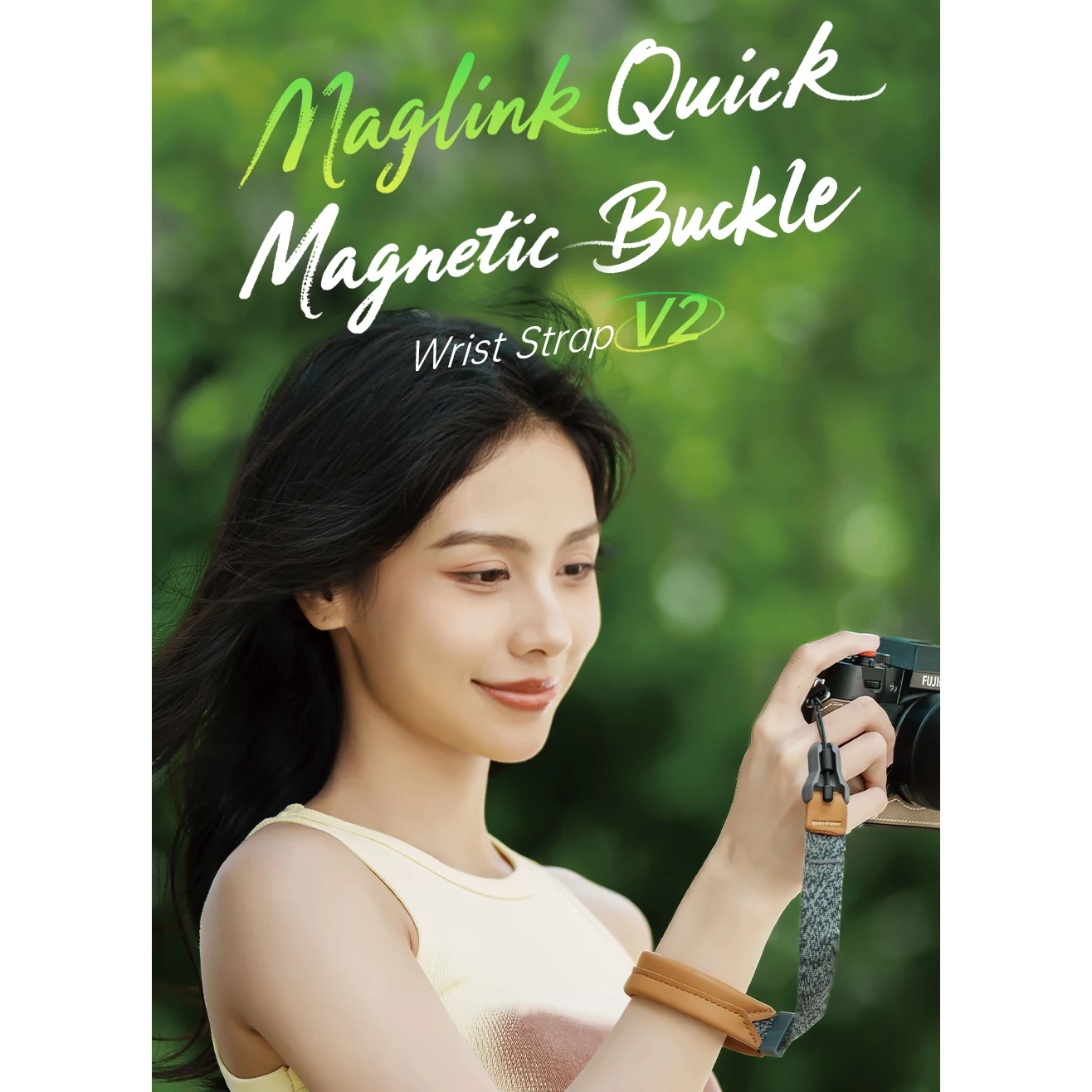 FALCAM Maglink Quick Magnetic Buckle Wrist Strap V2 Fashionable Bracelet for Street Photography Shooting Camera M00B5101
