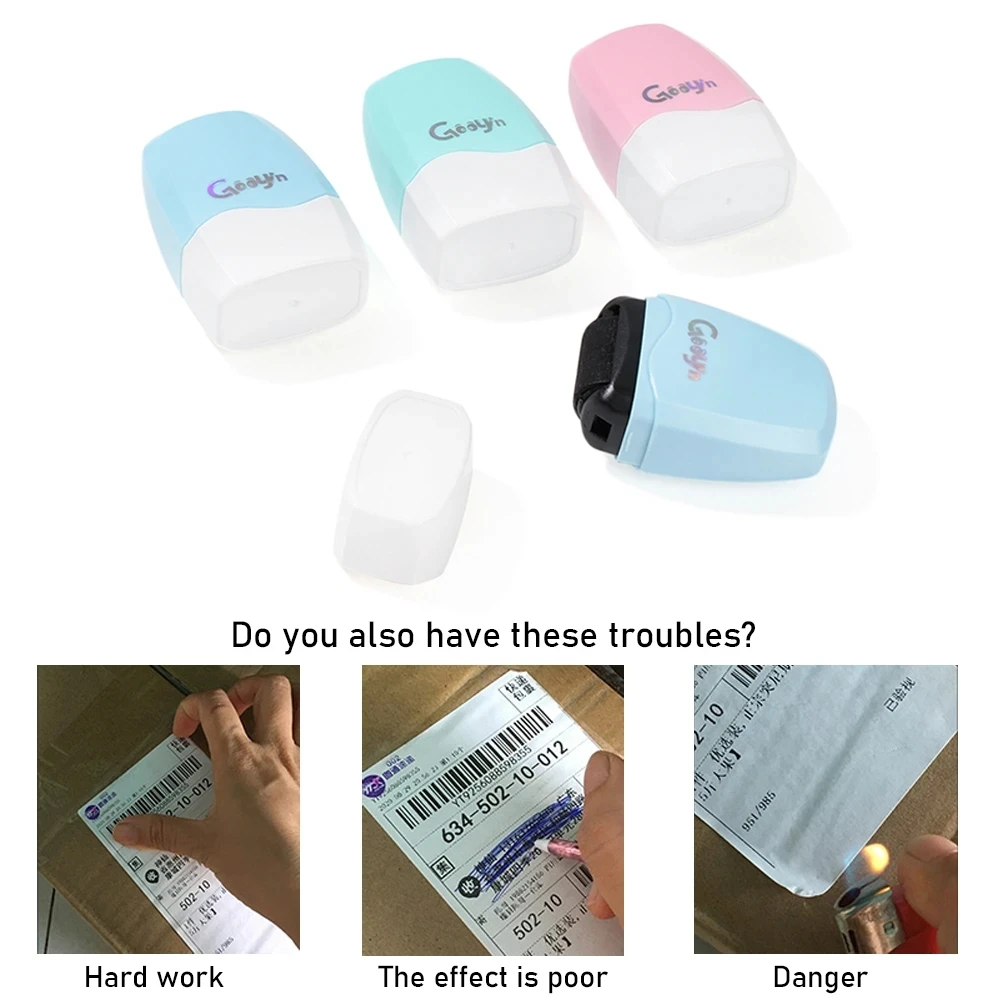Manual Roller Stamp ID Protection Confidential Guard Information Data Identity Address Blocker Identity Anti-Theft Smear Stamp