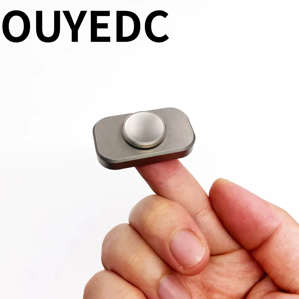 OUYEDC Mini Stainless Steel Double-Leaf Fingertip Spinner with Hand-Feel for Stress Relief
