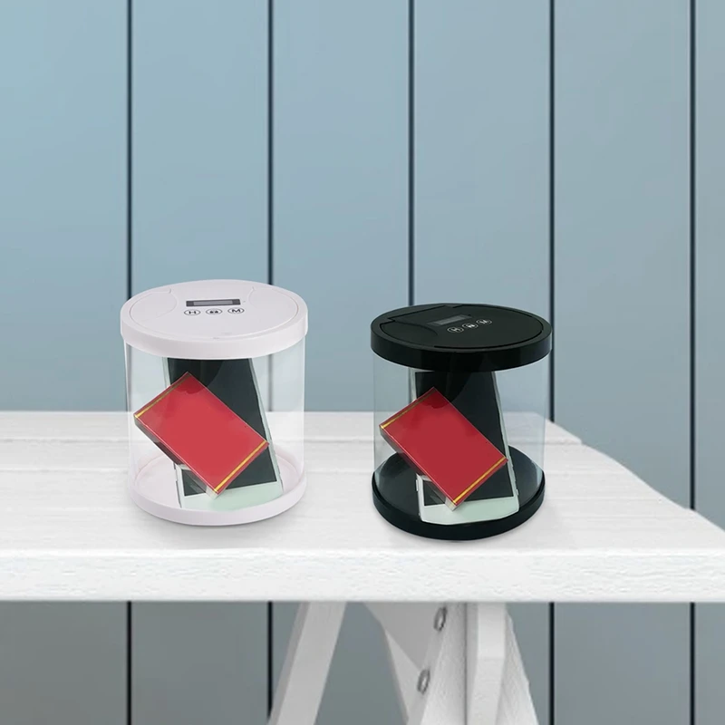 Electronic Time Lock Box Container Multi Function Time Lock Box Bin For Toys Mobile Phones No Battery Black